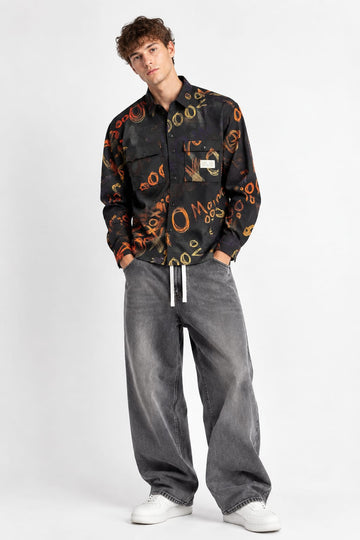 Minimalist Graphic Overshirt